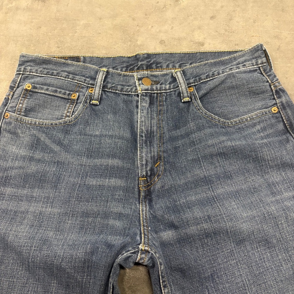 Levis 569 Loose Dark Straight Leg Jeans Mens 33x34 Blue Baggy Skate Denim Pants - Picture 2 of 6